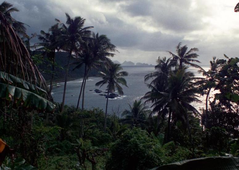 View from research site, Kanton Island, American Samoa