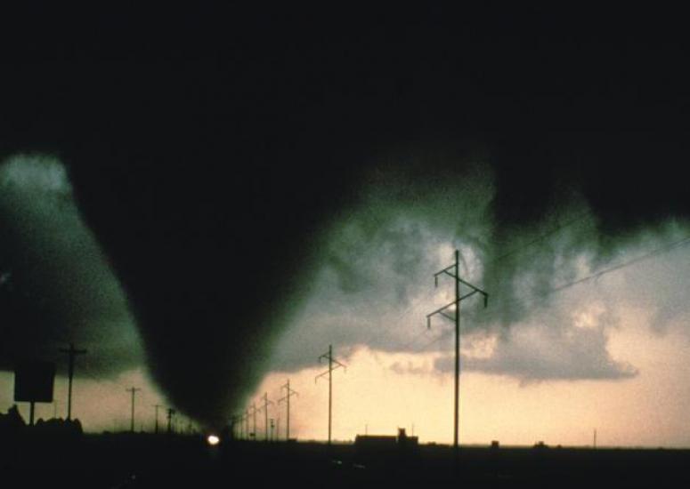 A tornado bears down on the Texas Panhandle.