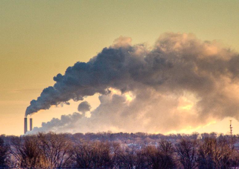 Climate change, IPCC & aerosols - Early morning smokestacks