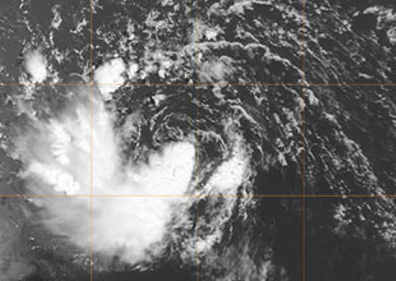 Hurricane Forecasting: Satellite image of Tropical Storm Gaston