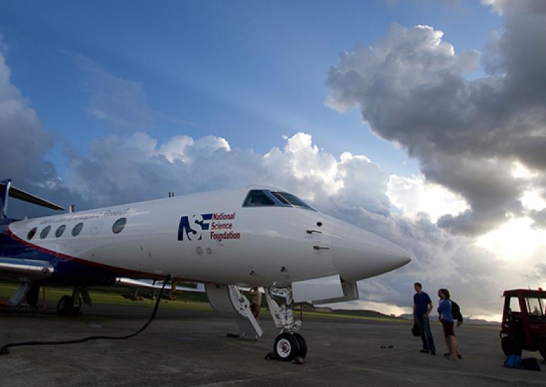 Thunderstorm research: NSF/NCAR Gulfstream V jet at field campaign