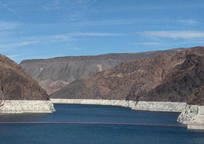 Drought puts California water supply at risk: Photo of Lake Mead, Nevada/Arizona