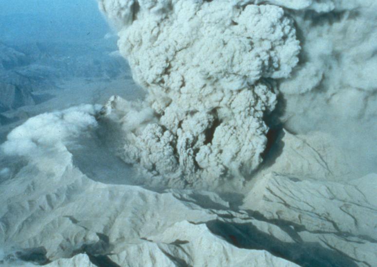 Mount Pinatubo's caldera on June 22, 1991