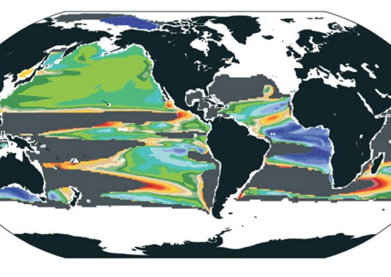 NCAR map shows ocean deoxygenation by time of emergence