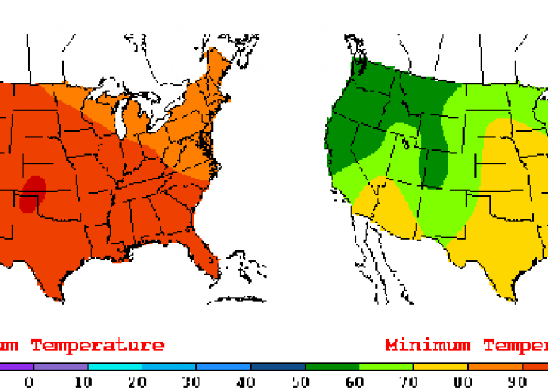 The US will experience more record high temperatures: summer weather map of US