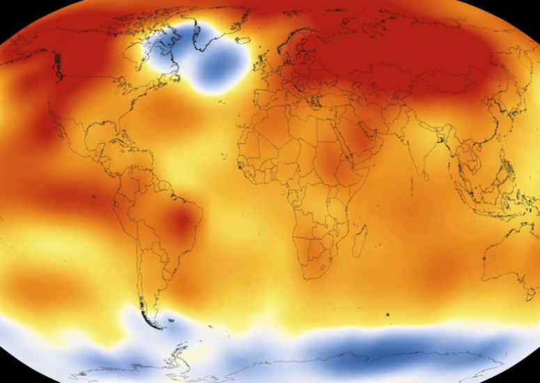 Climate: Map showing 2015 was warmest year on record