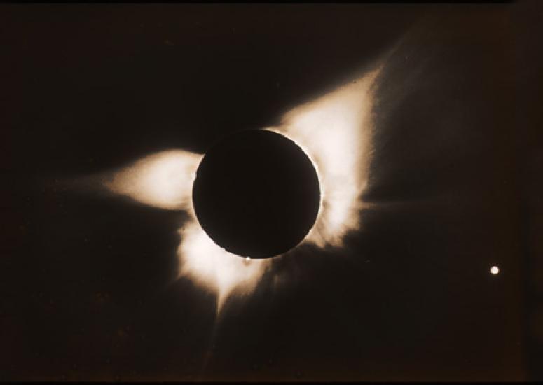 Image of 1966 solar eclipse from Bolivia