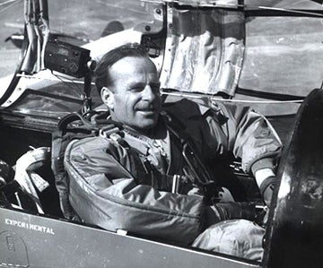 Joach Kuettner on gliding expedition, 1950s
