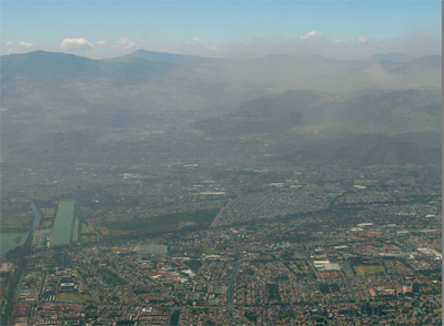 Pollution over Mexico City