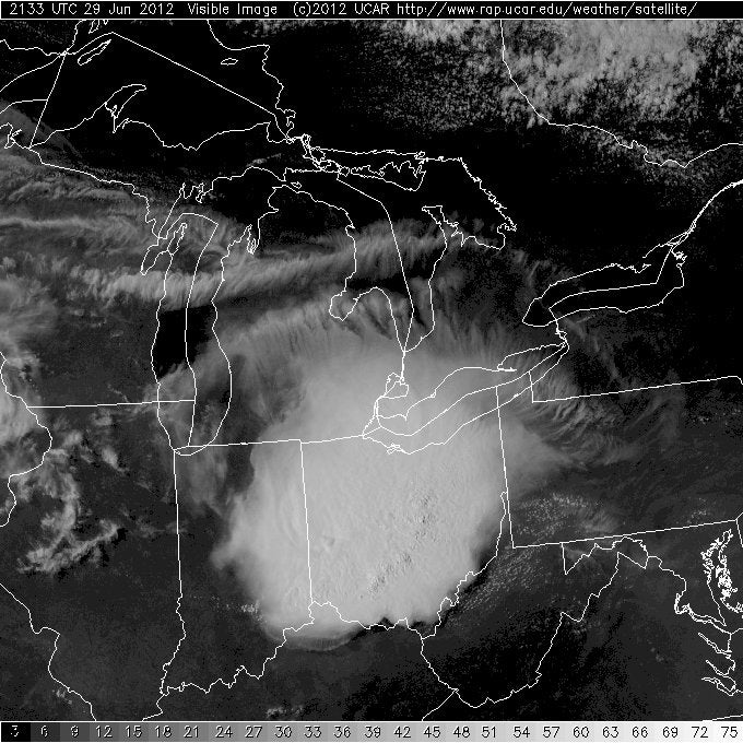 Satellite image of June 29, 2012, derecho