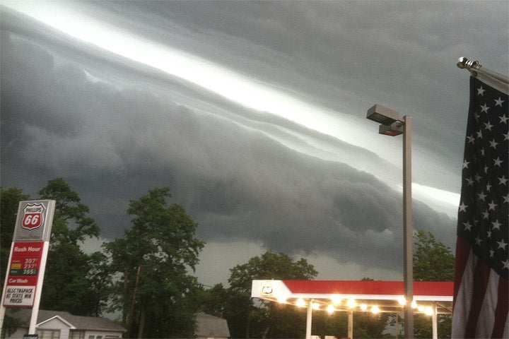 Shelf cloud with June 29, 2012, derecho