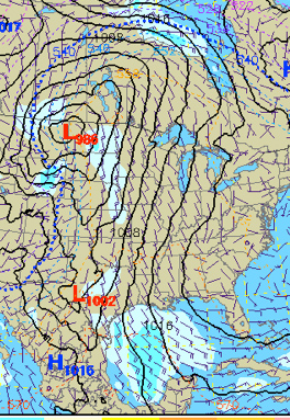 Surface weather map for 12Z March 19, 2012