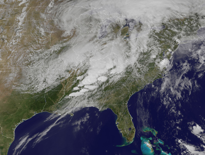 Satellite image from 27 April 2011