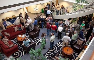Reception at Warner Symposium