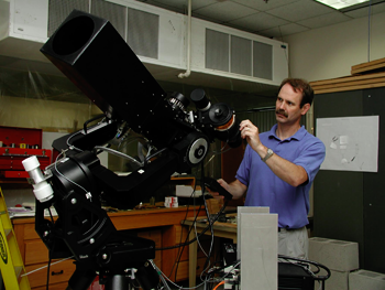 HAO research recognized: Tim Brown with STARE telescope