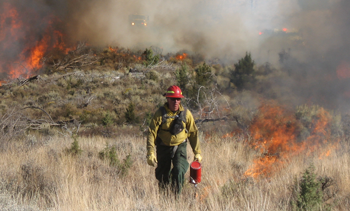 UCAR congressional briefing on wildfires: firefighters near Burns, Oregon
