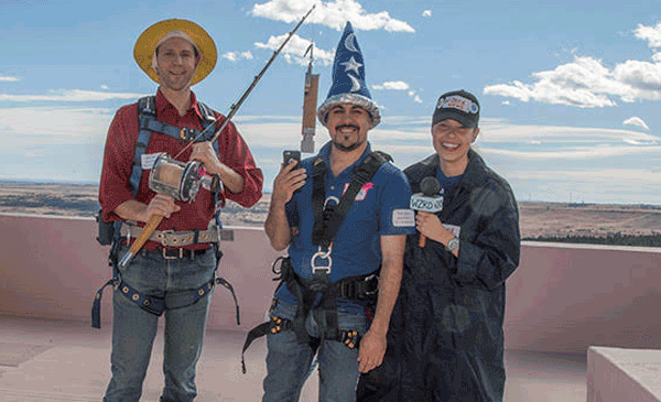 Volunteer wizards at Super Science Saturday