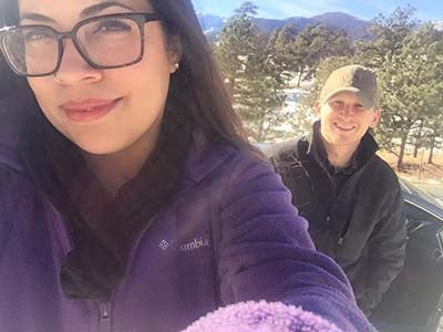 NCAR scientist Luna Rodriguez with husband